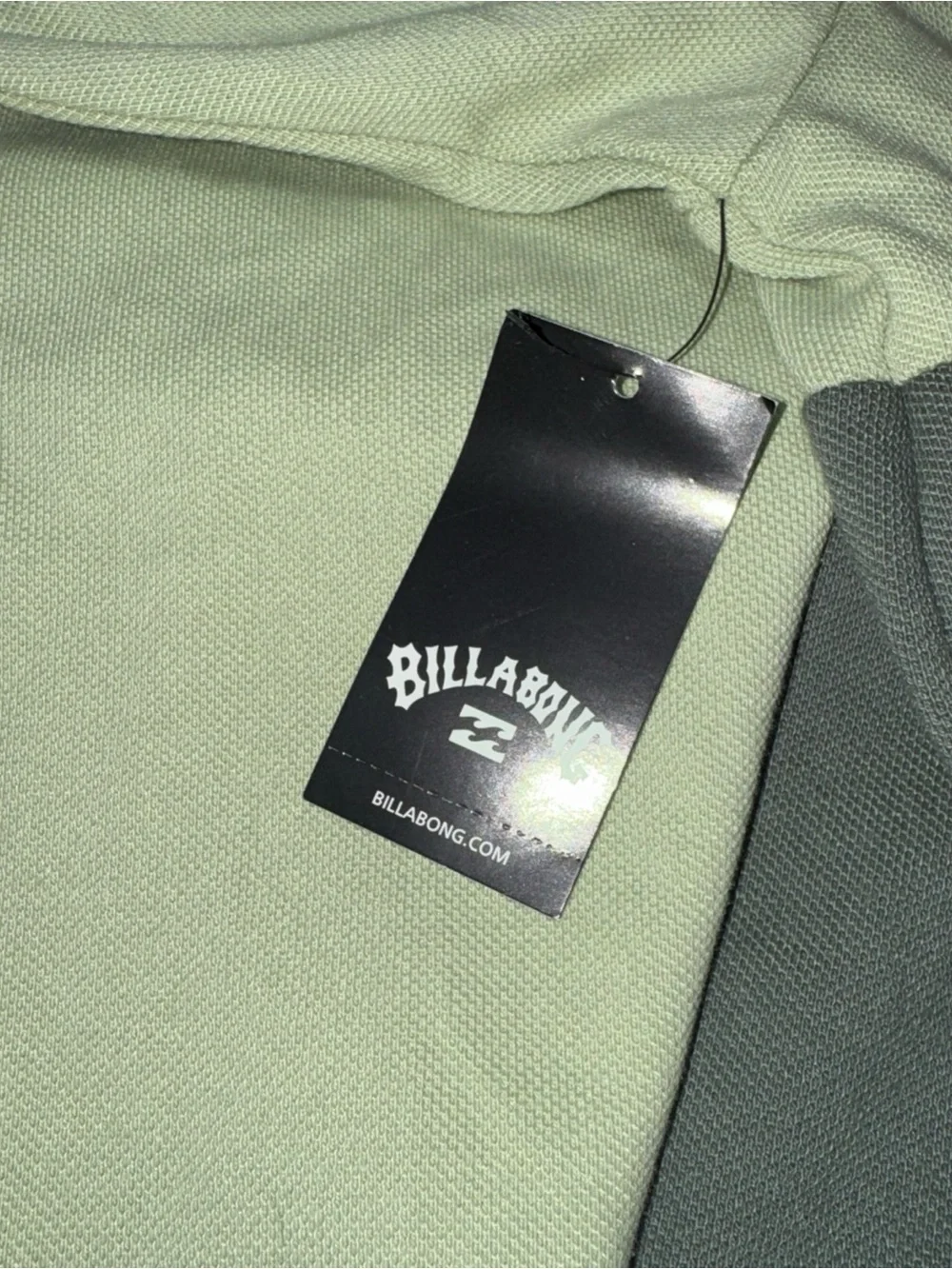 Billabong Two-Tone Light Green & Olive Zip Hoodie